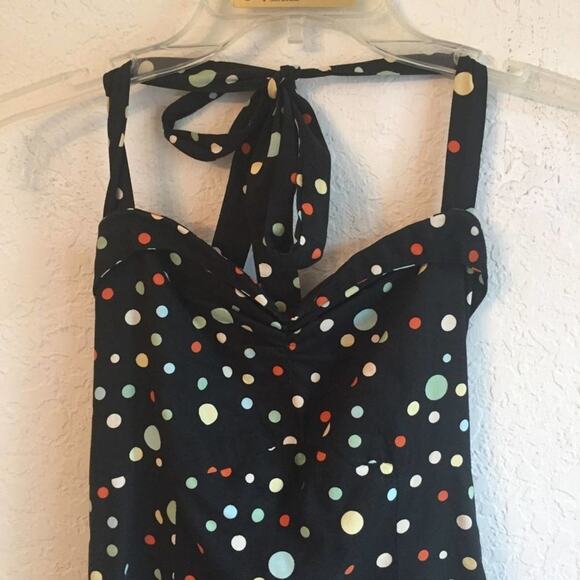 Repro XS rockability polka dot halter dress bow - Picture 2 of 7